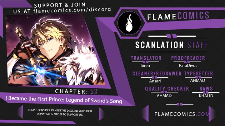 I Became the First Prince: Legend of Sword’s Song - Chapter 53 Page 1