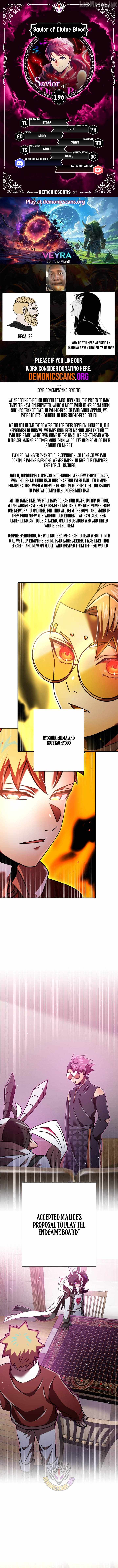 Savior of Divine Blood ~Draw Out 0.00000001% To Become the Strongest~ - Chapter 196 Page 1
